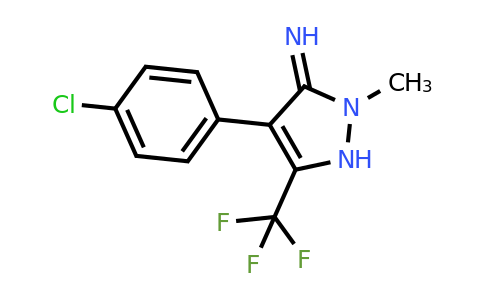 CAS 1365630-37-0 | 4-(4-Chlorophenyl)-2-methyl-5-(trifluoromethyl)-2,3-dihydro-1H-pyrazol-3-imine