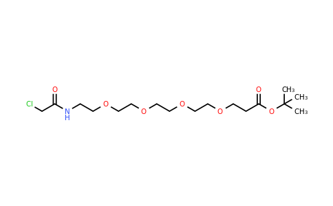 CAS 1365655-90-8 | tert-Butyl 1-chloro-2-oxo-6,9,12,15-tetraoxa-3-azaoctadecan-18-oate