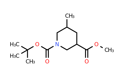 CAS 1365887-44-0 | 1-tert-butyl 3-methyl 5-methylpiperidine-1,3-dicarboxylate