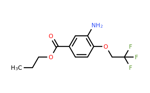 CAS 1365957-82-9 | Propyl 3-amino-4-(2,2,2-trifluoroethoxy)benzoate