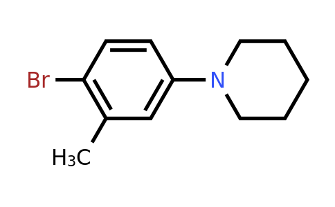 CAS 1366131-46-5 | 1-(4-Bromo-3-methylphenyl)piperidine