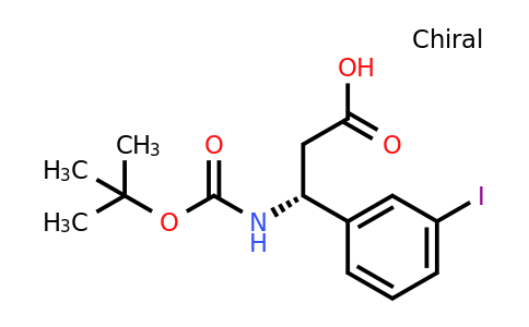 CAS 1366286-32-9 | (3R)-3-{[(tert-butoxy)carbonyl]amino}-3-(3-iodophenyl)propanoic acid