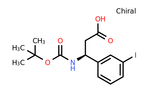 CAS 1366330-80-4 | (3S)-3-{[(tert-butoxy)carbonyl]amino}-3-(3-iodophenyl)propanoic acid