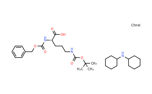 CAS 13665-13-9 | Dicyclohexylamine (S)-2-(((benzyloxy)carbonyl)amino)-5-((tert-butoxycarbonyl)amino)pentanoate