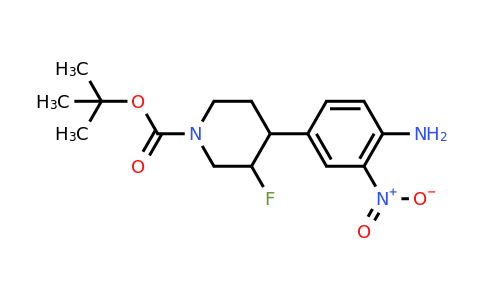 CAS 1366857-72-8 | tert-butyl 4-(4-amino-3-nitrophenyl)-3-fluoropiperidine-1-carboxylate