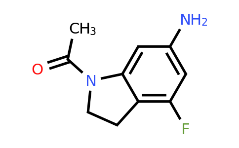 CAS 1367958-70-0 | 1-(6-Amino-4-fluoroindolin-1-yl)ethanone
