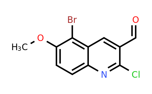 CAS 136812-26-5 | 5-Bromo-2-chloro-6-methoxyquinoline-3-carboxaldehyde