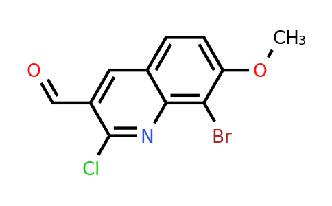 CAS 136812-28-7 | 8-Bromo-2-chloro-7-methoxyquinoline-3-carboxaldehyde