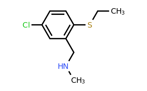 CAS 1368279-10-0 | 1-(5-Chloro-2-(ethylthio)phenyl)-N-methylmethanamine