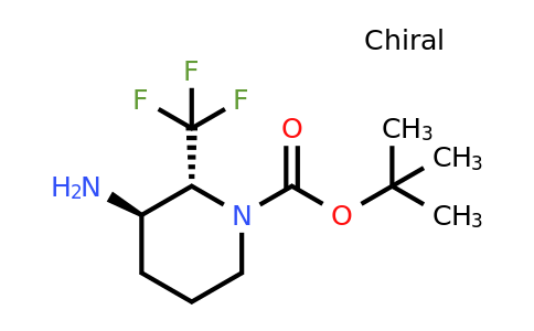 CAS 1368341-01-8 | tert-butyl trans-3-amino-2-(trifluoromethyl)piperidine-1-carboxylate