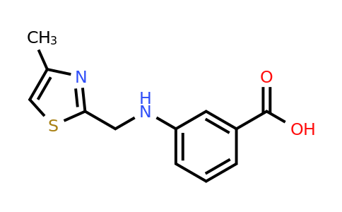 CAS 1368359-84-5 | 3-(((4-Methylthiazol-2-yl)methyl)amino)benzoic acid