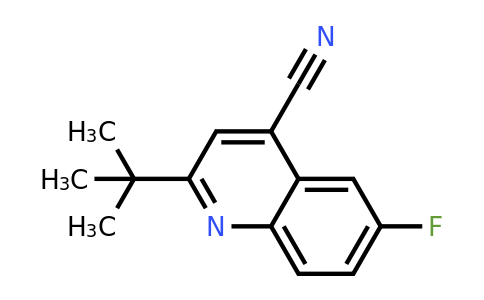 CAS 1368366-19-1 | 2-(tert-Butyl)-6-fluoroquinoline-4-carbonitrile