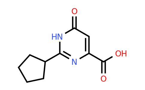 CAS 1368444-27-2 | 2-Cyclopentyl-6-oxo-1,6-dihydropyrimidine-4-carboxylic acid