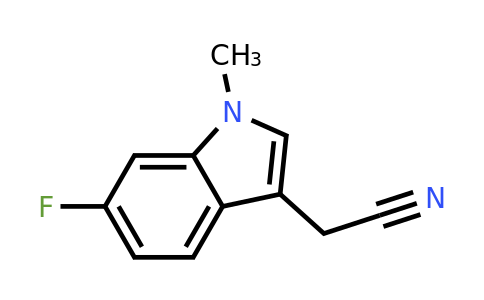 CAS 1368450-32-1 | 2-(6-fluoro-1-methyl-1H-indol-3-yl)acetonitrile