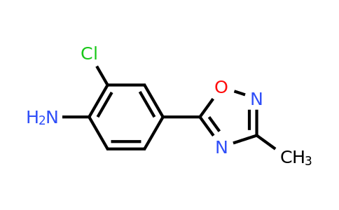 CAS 1368453-61-5 | 2-chloro-4-(3-methyl-1,2,4-oxadiazol-5-yl)aniline