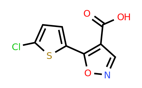 CAS 1368489-92-2 | 5-(5-chlorothiophen-2-yl)-1,2-oxazole-4-carboxylic acid