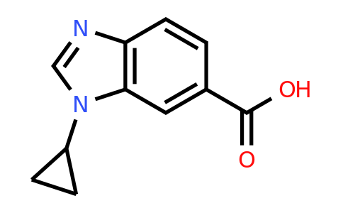 CAS 1368588-55-9 | 1-cyclopropyl-1H-1,3-benzodiazole-6-carboxylic acid