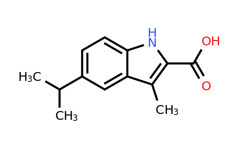 CAS 1368590-67-3 | 3-Methyl-5-(propan-2-yl)-1H-indole-2-carboxylic acid