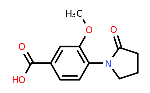 CAS 1368830-73-2 | 3-Methoxy-4-(2-oxopyrrolidin-1-yl)benzoic acid