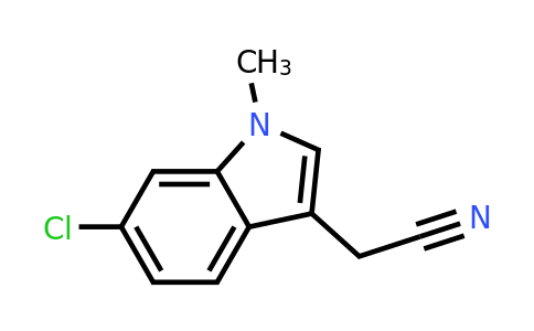 CAS 1369050-39-4 | 2-(6-chloro-1-methyl-1H-indol-3-yl)acetonitrile