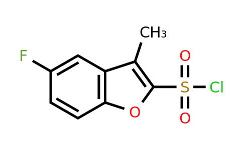 CAS 1369140-00-0 | 5-fluoro-3-methyl-1-benzofuran-2-sulfonyl chloride
