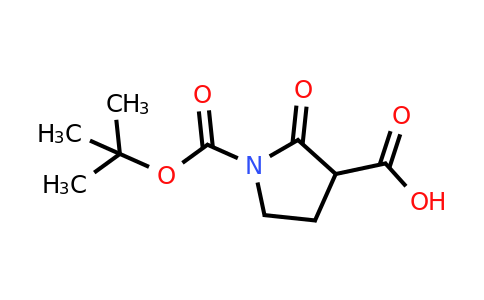 CAS 1370018-07-7 | 1-[(tert-Butoxy)carbonyl]-2-oxopyrrolidine-3-carboxylic acid