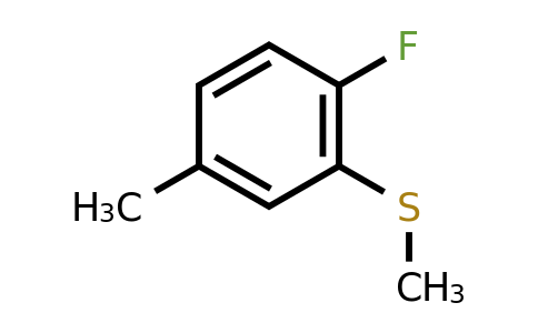 CAS 1370025-55-0 | 1-Fluoro-4-methyl-2-(methylsulfanyl)benzene