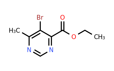 CAS 1370725-12-4 | Ethyl 5-bromo-6-methylpyrimidine-4-carboxylate