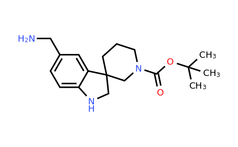 CAS 1373028-54-6 | tert-Butyl 5-(aminomethyl)spiro[indoline-3,3'-piperidine]-1'-carboxylate