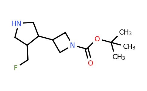CAS 1373028-80-8 | tert-Butyl 3-(4-(fluoromethyl)pyrrolidin-3-yl)azetidine-1-carboxylate