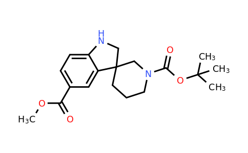CAS 1373029-19-6 | 1'-tert-Butyl 5-methyl spiro[indoline-3,3'-piperidine]-1',5-dicarboxylate