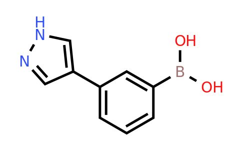 CAS 1373043-38-9 | 3-(1H-Pyrazol-4-YL)phenylboronic acid