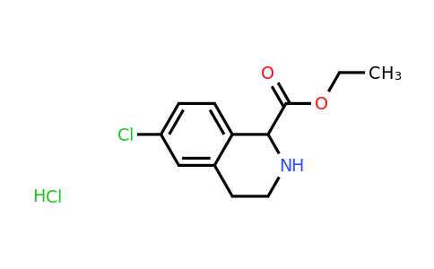 CAS 1373223-04-1 | Ethyl 6-chloro-1,2,3,4-tetrahydro-isoquinoline-1-carboxylate hydrochloride
