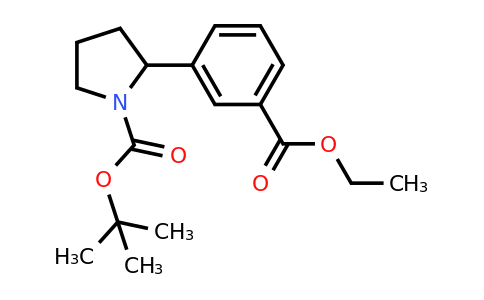CAS 1373223-31-4 | 2-(3-Ethoxycarbonyl-phenyl)-pyrrolidine-1-carboxylic acid tert-butyl ester
