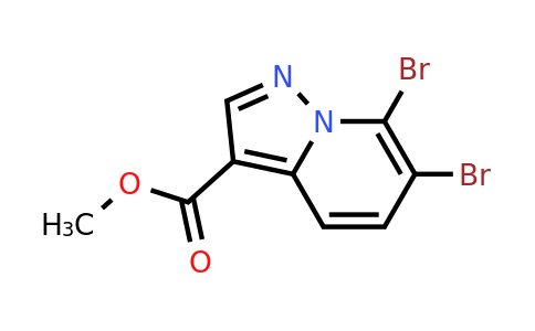 CAS 1373223-40-5 | 6,7-Dibromo-pyrazolo[1,5-a]pyridine-3-carboxylic acid methyl ester