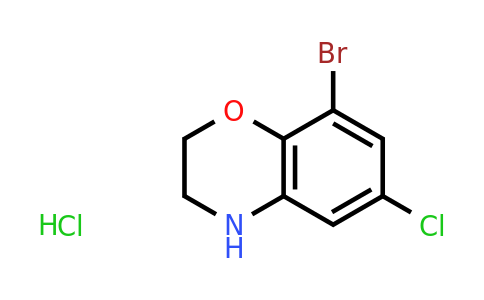 CAS 1373223-73-4 | 8-Bromo-6-chloro-3,4-dihydro-2H-benzo[1,4]oxazine hydrochloride