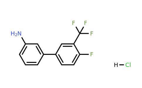 CAS 1373232-65-5 | 3-[4-Fluoro-3-(trifluoromethyl)phenyl]aniline, HCl