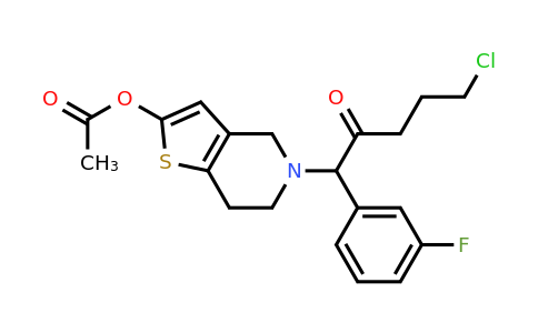 CAS 1373350-61-8 | 5-(5-chloro-1-(3-fluorophenyl)-2-oxopentyl)-4,5,6,7-tetrahydrothieno[3,2-c]pyridin-2-yl acetate