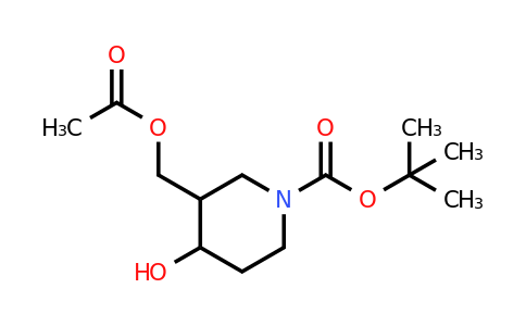 CAS 1373502-78-3 | tert-Butyl 3-(acetoxymethyl)-4-hydroxypiperidine-1-carboxylate