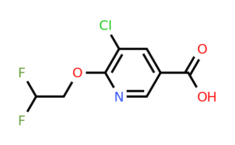 CAS 1373864-11-9 | 5-chloro-6-(2,2-difluoroethoxy)pyridine-3-carboxylic acid