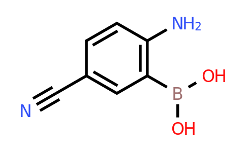 CAS 1374334-76-5 | (2-Amino-5-cyanophenyl)boronic acid