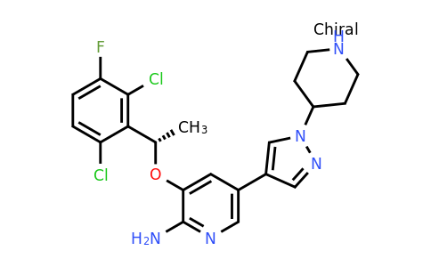 CAS 1374356-45-2 | (S)-3-(1-(2,6-Dichloro-3-fluorophenyl)ethoxy)-5-(1-(piperidin-4-YL)-1H-pyrazol-4-YL)pyridin-2-amine