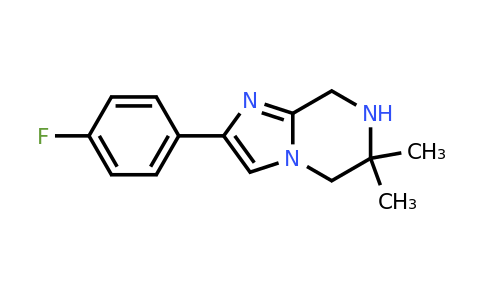 CAS 1374414-04-6 | 2-(4-fluorophenyl)-6,6-dimethyl-5,6,7,8-tetrahydroimidazo[1,2-a]pyrazine