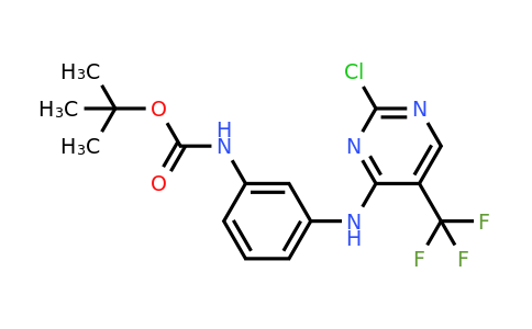 CAS 1374507-23-9 | tert-Butyl (3-((2-chloro-5-(trifluoromethyl)pyrimidin-4-yl)amino)phenyl)carbamate