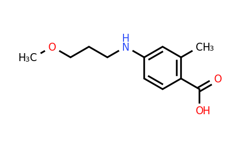 CAS 1374509-40-6 | 4-((3-Methoxypropyl)amino)-2-methylbenzoic acid