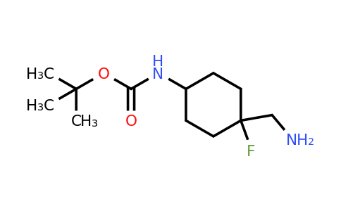 CAS 1374654-53-1 | tert-butyl N-[4-(aminomethyl)-4-fluoro-cyclohexyl]carbamate