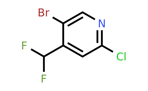 CAS 1374659-34-3 | 5-Bromo-2-chloro-4-(difluoromethyl)pyridine