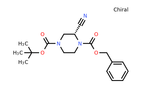 CAS 1374669-63-2 | (R)-1-Benzyl 4-tert-butyl 2-cyanopiperazine-1,4-dicarboxylate
