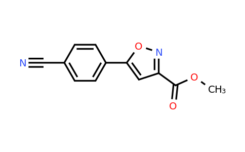 CAS 1375064-41-7 | methyl 5-(4-cyanophenyl)isoxazole-3-carboxylate