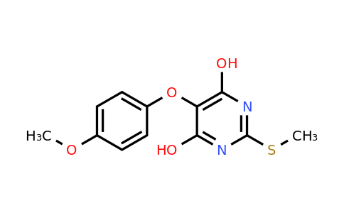 CAS 1375064-42-8 | 5-(4-Methoxyphenoxy)-2-(methylthio)pyrimidine-4,6-diol